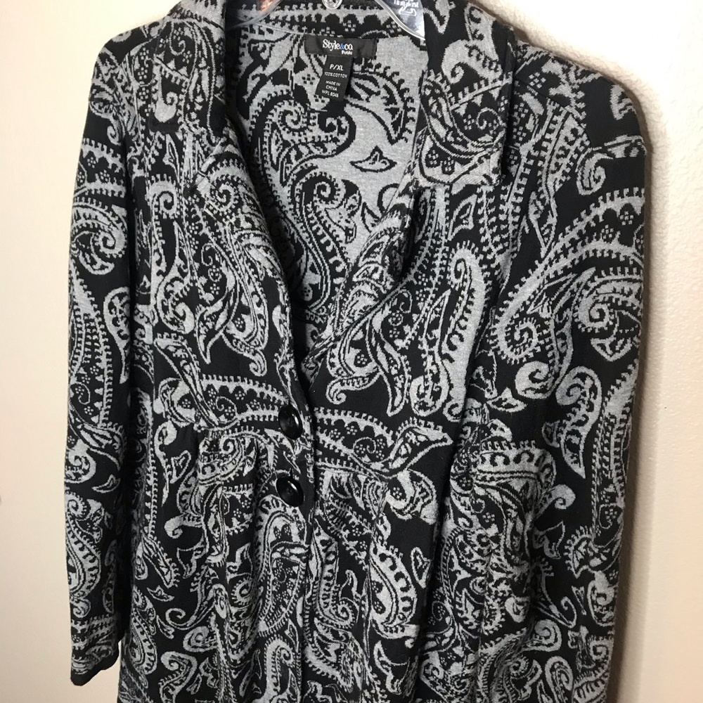 Gently loved Style & Co. Sweater Jacket PXL